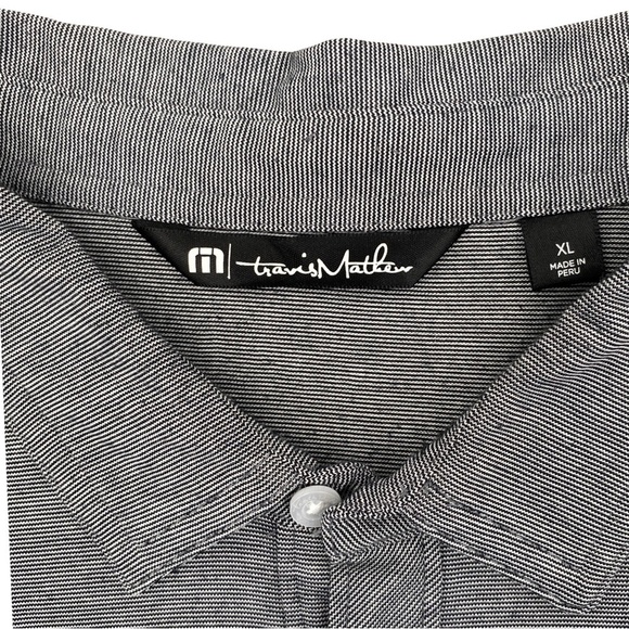 Travis Mathew Other - Travis Mathew Men's Gray Golf Polo Shirt Pima Cotton & Polyester Size XL